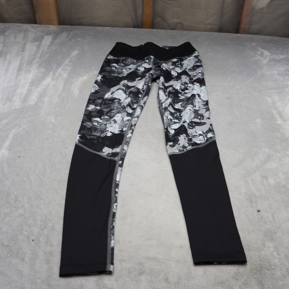 North Face Leggings Womens Small Black Botanical Pulse MR Tight 24x28 $55 NEW